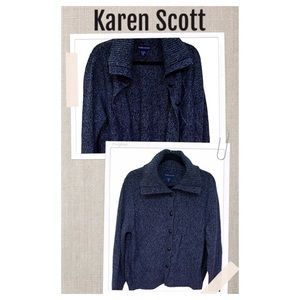Karen Scott Cardigan Soft Cozy & Chunky grandpa grandma cardigan Size XL